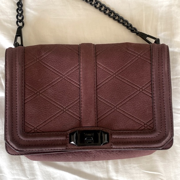 Rebecca Minkoff Suede Love Handbag - Picture 2 of 9